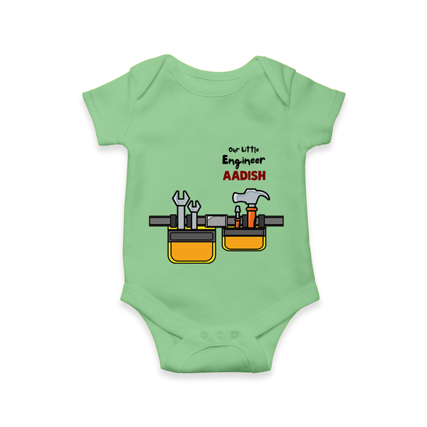  Little Engineer Tool Master Romper - GREEN - New Born (Chest 14")