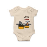 Our Little Engineer Romper | Custom Baby Romper for Festival and Learning - IVORY - New Born (Chest 14")