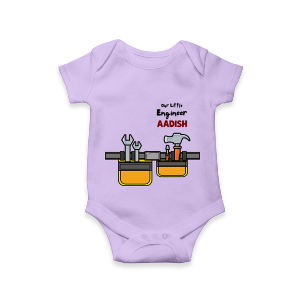  Little Engineer Tool Master Romper - LILAC - New Born (Chest 14")