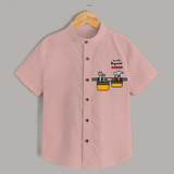 Our Little Engineer Shirt | Custom Baby Shirt for Festival and Learning - PEACH - 0 - 6 Months Old (Chest 23")