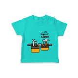 Our Little Engineer Tshirt | Custom Baby Tshirt for Festival and Learning - TEAL - 0-5 Months Old (Chest 17")