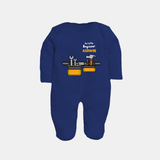 Little Engineer Tool Master Full Body Suit - NAVY BLUE - New Born (Chest 7.5")