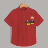 Our Little Engineer Shirt | Custom Baby Shirt for Festival and Learning - RED - 0 - 6 Months Old (Chest 23")
