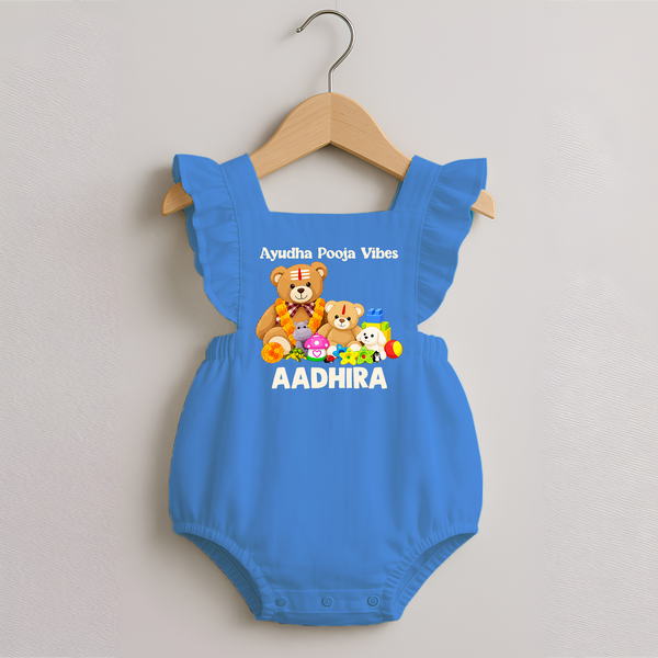 Ayudha Puja Teddy Blessings Romper Frock