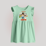 Ayudha Puja Little Creator Baby Frock - MINT GREEN - 0 - 3 Months Old (Chest 17")