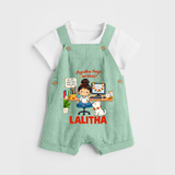 Ayudha Puja Little Creator Dungaree - MINT GREEN - 0 - 5 Months Old (Chest 18")