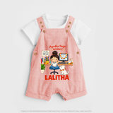 Ayudha Puja Little Creator Dungaree - PEACH - 0 - 5 Months Old (Chest 18")