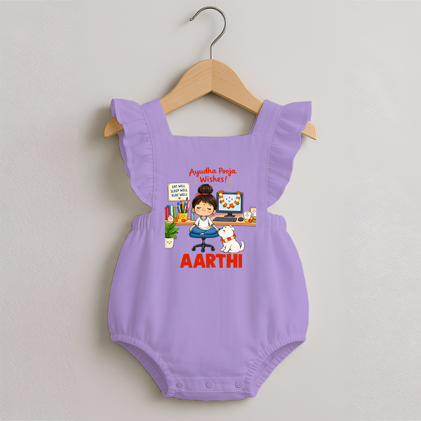 Ayudha Puja Little Creator Romper Frock - LILAC - 0 - 3 Months Old (Chest 19")