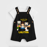Ayudha Puja Little Creator Dungaree - BLACK - 0 - 5 Months Old (Chest 18")