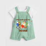 Little Ayudha Puja Hero Dungaree - MINT GREEN - 0 - 5 Months Old (Chest 18")