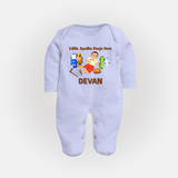 Little Ayudha Puja Hero Full Body Suit - BABY BLUE - New Born (Chest 7.5")