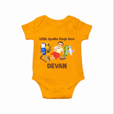 Little Ayudha Puja Hero Romper - CHROME YELLOW - New Born (Chest 14")
