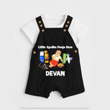 Little Ayudha Puja Hero Dungaree - BLACK - 0 - 5 Months Old (Chest 18")