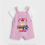 Ayudha Puja Mini Racer Dungaree - BABY PINK - 0 - 5 Months Old (Chest 18")