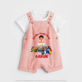 Ayudha Puja Mini Racer Dungaree - PEACH - 0 - 5 Months Old (Chest 18")