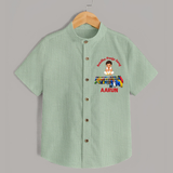 Ayudha Puja Mini Racer  Shirt - MINT GREEN - 0 - 6 Months Old (Chest 23")