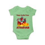 Ayudha Puja Tool Master Romper - GREEN - New Born (Chest 14")