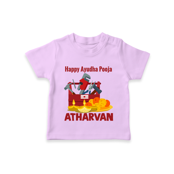 Ayudha Puja Tool Master T Shirt - LILAC - 0-5 Months Old (Chest 17")