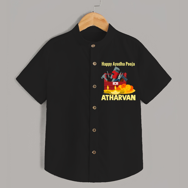 Ayudha Puja Tool Master  Shirt - BLACK - 0 - 6 Months Old (Chest 23")