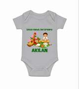 Ayudha Puja Little Hands Big Dreams Romper - GREY - New Born (Chest 14")
