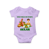Ayudha Puja Little Hands Big Dreams Romper - LILAC - New Born (Chest 14")