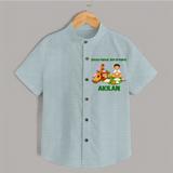 Ayudha Puja Little Hands Big Dreams  Shirt - ARCTIC BLUE - 0 - 6 Months Old (Chest 23")