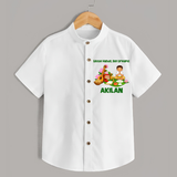 Ayudha Puja Little Hands Big Dreams  Shirt - WHITE - 0 - 6 Months Old (Chest 23")