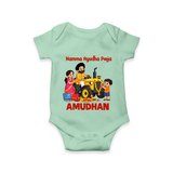 Namma Ayudha Puja Family Celebration Romper - MINT GREEN - New Born (Chest 14")