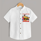 Namma Ayudha Puja Family Celebration  Shirt - WHITE - 0 - 6 Months Old (Chest 23")