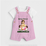 Kaliyuga Selvam Blessings Dungaree - BABY PINK - 0 - 5 Months Old (Chest 18")