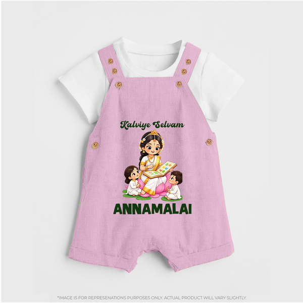 Kaliyuga Selvam Blessings Dungaree - BABY PINK - 0 - 5 Months Old (Chest 18")