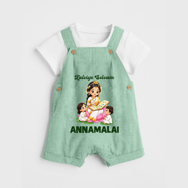 Kaliyuga Selvam Blessings Dungaree - MINT GREEN - 0 - 5 Months Old (Chest 18")