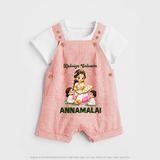 Kaliyuga Selvam Blessings Dungaree - PEACH - 0 - 5 Months Old (Chest 18")