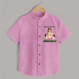 Kaliyuga Selvam Blessings  Shirt - BABY PINK - 0 - 6 Months Old (Chest 23")