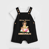 Kaliyuga Selvam Blessings Dungaree - BLACK - 0 - 5 Months Old (Chest 18")