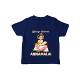 Kaliyuga Selvam Blessings T Shirt - NAVY BLUE - 0-5 Months Old (Chest 17")