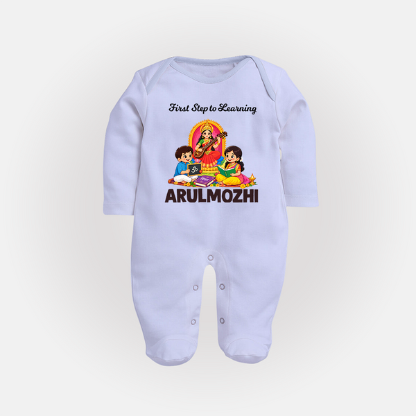 First Step to Learning Full Body Suit - BABY BLUE - New Born (Chest 7.5")