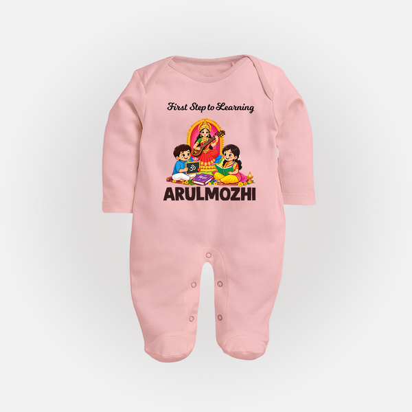 First Step to Learning Full Body Suit - BABY PINK - New Born (Chest 7.5")