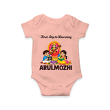 First Step to Learning Romper - PEACH - New Born (Chest 14")