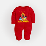 First Step to Learning Full Body Suit - RED - New Born (Chest 7.5")