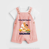 Kutty Kalvi Payanam Dungaree - PEACH - 0 - 5 Months Old (Chest 18")
