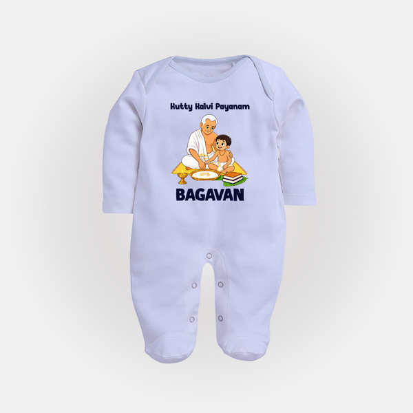 Kutty Kalvi Payanam Full Body Suit - BABY BLUE - New Born (Chest 7.5")