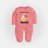 Kutty Kalvi Payanam Full Body Suit - PEACH - New Born (Chest 7.5")