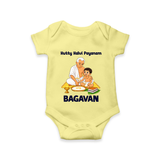 Kutty Kalvi Payanam Romper - PASTEL YELLOW - New Born (Chest 14")