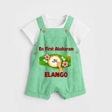  En First Aksharam Dungaree - GREEN - 0 - 5 Months Old (Chest 18")
