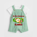  En First Aksharam Dungaree - MINT GREEN - 0 - 5 Months Old (Chest 18")