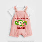  En First Aksharam Dungaree - PEACH - 0 - 5 Months Old (Chest 18")