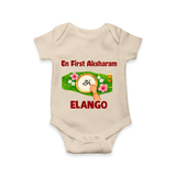  En First Aksharam Romper - IVORY - New Born (Chest 14")