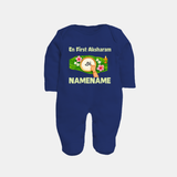  En First Aksharam Full Body Suit - NAVY BLUE - New Born (Chest 7.5")