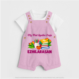  My First Ayudha Puja Books & Learning Dungaree - BABY PINK - 0 - 5 Months Old (Chest 18")